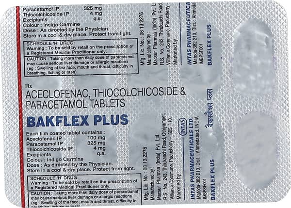 Bakflex Plus Strip Of 10 Tablets