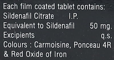 Zeagra 50mg Strip Of 4 Tablets