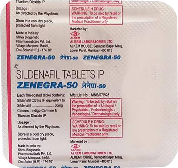 Zenegra 50 Tablet