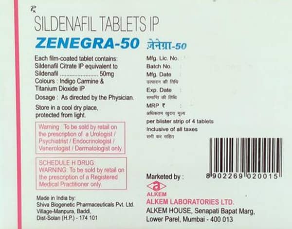 Zenegra 50 Tablet