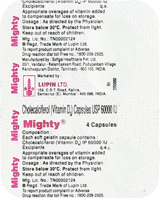 Mighty 60k Strip Of 4 Capsules