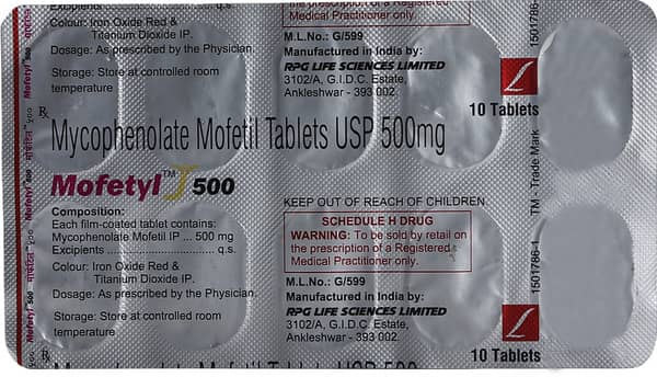 Mofetyl 500mg Strip Of 10 Tablets