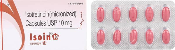 Isoin 10mg Strip Of 10 Capsules