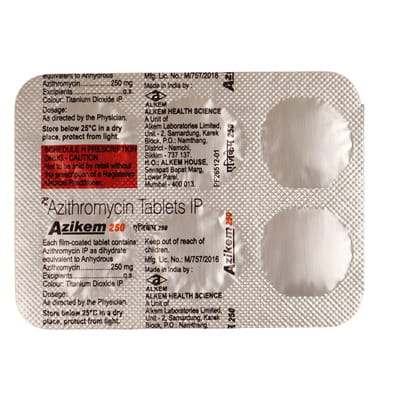 Azikem 250mg Strip Of 6 Tablets