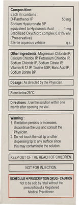 Softvisc Bottle Of 10ml Lubricant Eye Drops