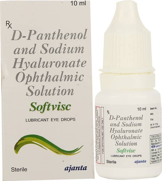 Softvisc Bottle Of 10ml Lubricant Eye Drops