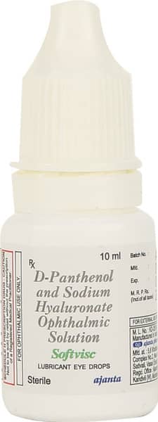 Softvisc Bottle Of 10ml Lubricant Eye Drops