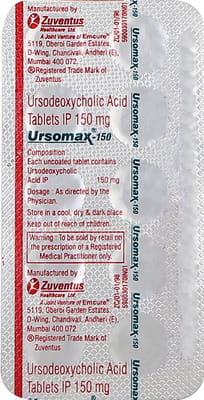 Ursomax 150mg Strip Of 10 Tablets