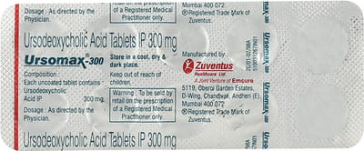 उर्सोमैक्स 300एमजी 10 टैबलेट की स्ट्रिप