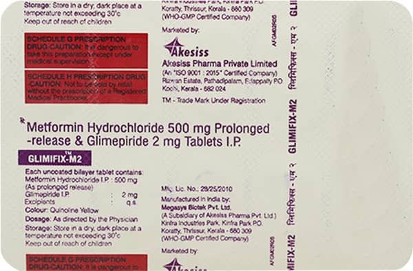 Glimifix M2 Strip Of 10 Tablets