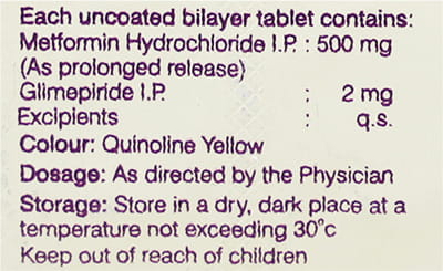 Glimifix M2 Strip Of 10 Tablets