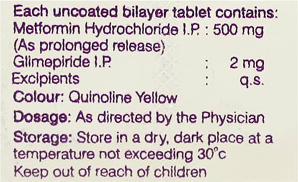 Glimifix M2 Strip Of 10 Tablets