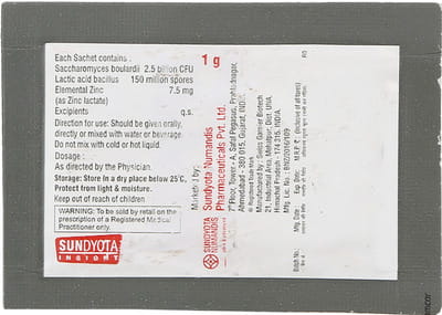 Reflora Z Sachet Of 1gm Oral Powder