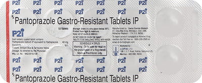 P2i 40mg Strip Of 10 Tablets