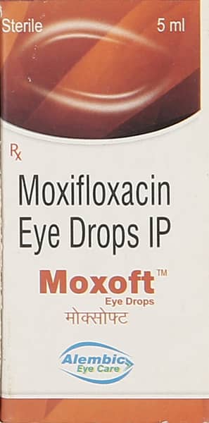 Moxoft Bottle Of 5ml Eye Drops