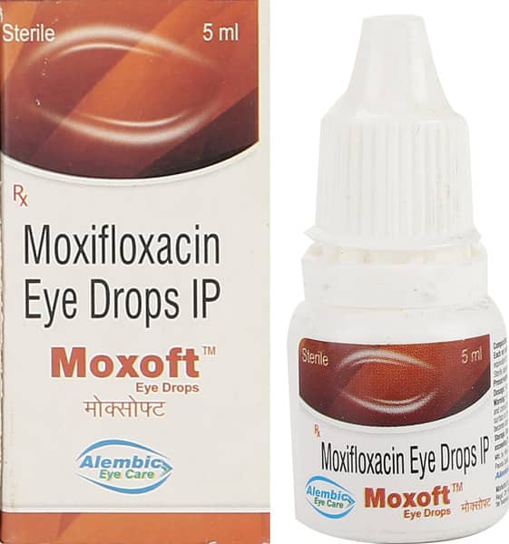 Moxoft Bottle Of 5ml Eye Drops