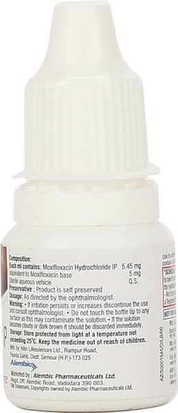 Moxoft Bottle Of 5ml Eye Drops