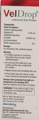 Veldrop 0.5% Bottle Of 10ml Eye Drops