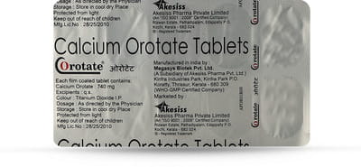Orotate Strip Of 10 Tablets