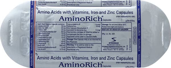 Aminorich Strip Of 15 Capsules