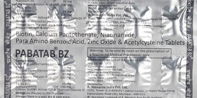 Pabatab Bz Strip Of 10 Tabletss