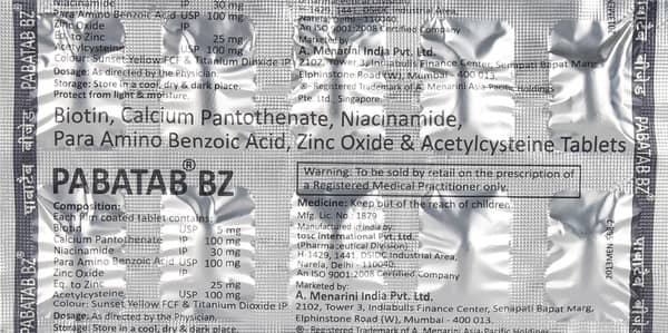 Pabatab Bz Strip Of 10 Tablets