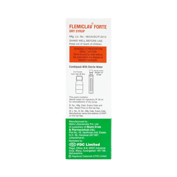 Flemiclav Forte Bottle Of 30Ml Dry Syrup