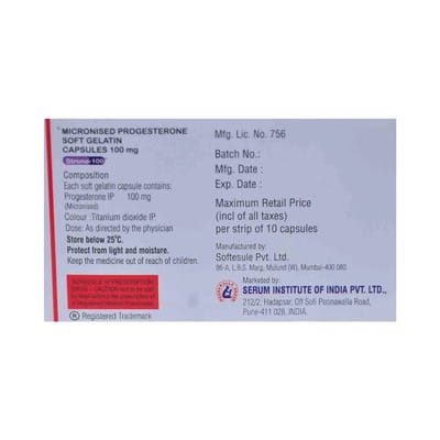 Strone 100mg Strip Of 10 Capsules