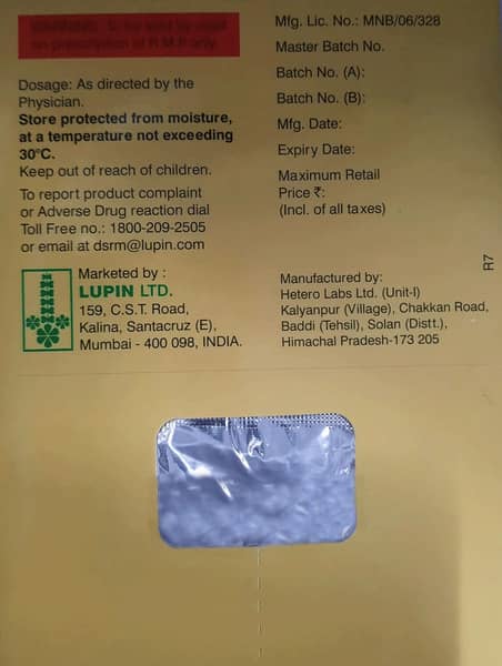 Apristar 125/80Mg Strip Of 10 Capsules