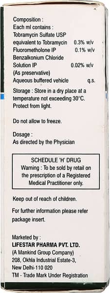 Tobastar F Bottle Of 5ml Eye Drops