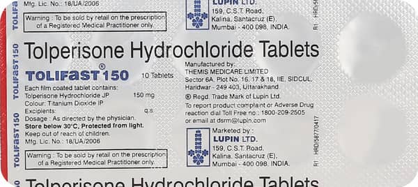 Tolifast 150mg Strip Of 10 Tablets