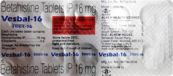 Vesbal 16mg Strip Of 10 Tablets