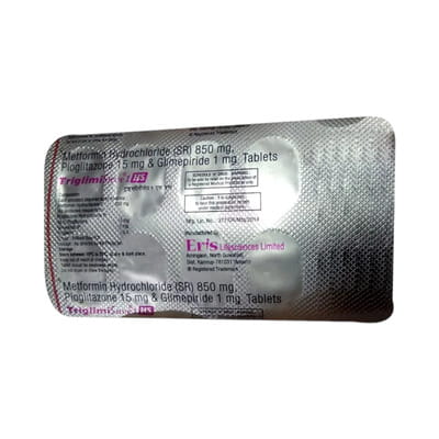 Triglimisave Hs 1mg Strip Of 10 Tablets