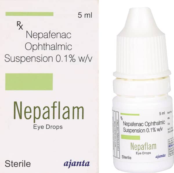 Nepaflam 0.1% Bottle Of 5ml Eye Drops