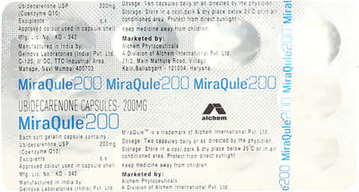 Miraqule 200mg Strip Of 10 Capsules