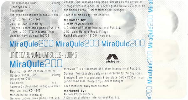 Miraqule 200mg Strip Of 10 Softgel Capsules