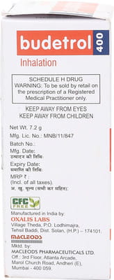 Budetrol 400mcg Box Of 120md Metered Dose Inhaler