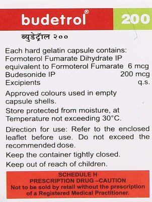 Budetrol 200mcg Bottle Of 30 Capsules