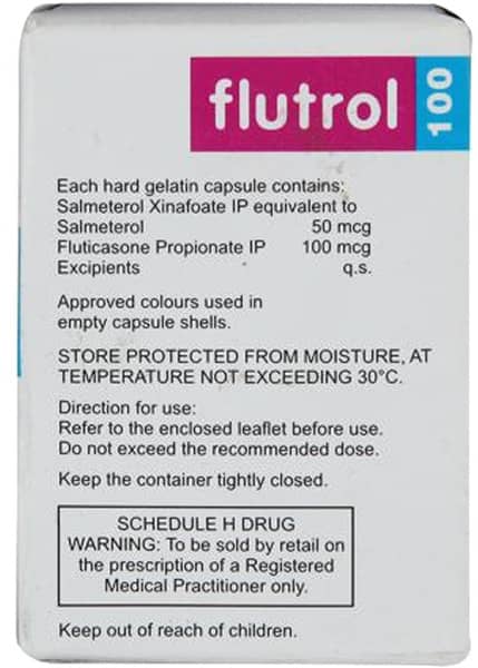 Flutrol 100mcg Bottle Of 30 Inhalation Capsule