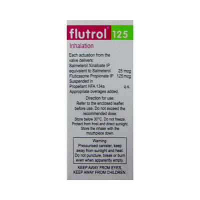 Flutrol 125mcg Box Of 120md Metered Dose Inhaler