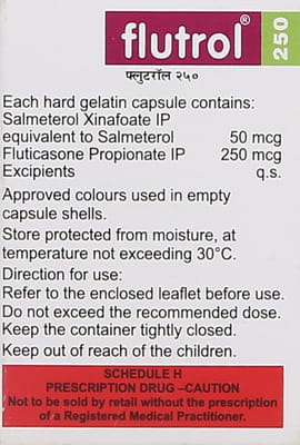 Flutrol 250mcg Bottle Of 30 Inhalation Capsule
