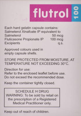 Flutrol 50/500mcg Bottle Of 30 Inhalation Capsules