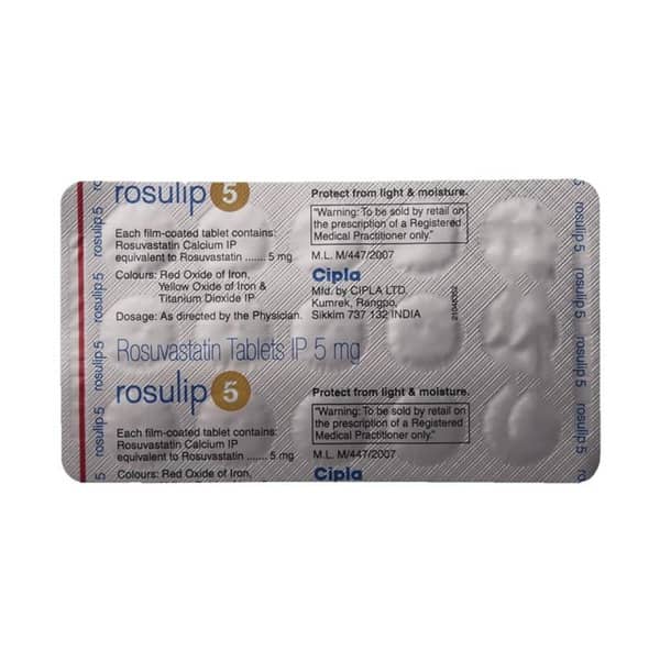 Rosulip 5mg Strip Of 10 Tablets