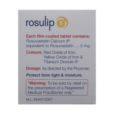 Rosulip 5mg Strip Of 10 Tablets