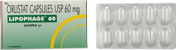 Lipophage 60mg Strip Of 10 Capsules