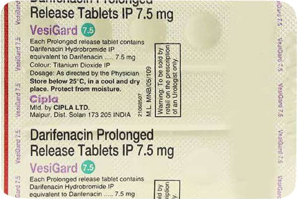 Vesigard 7.5Mg Strip Of 10 Tablets