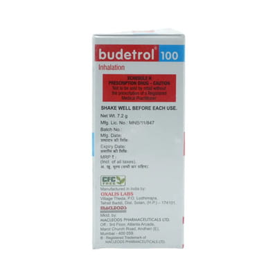 Budetrol 100mcg Box Of 120md Metered Dose Inhaler