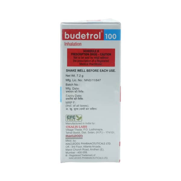 Budetrol 100Mcg Box Of 120Md Metered Dose Inhaler