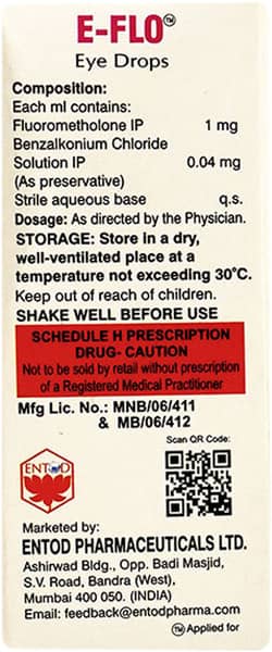 E Flo Bottle Of 5ml Eye Drops