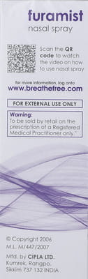 Furamist 120md Bottle Of 6gm Nasal Spray